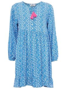 Zwillingsherz Sukienka "Melody" w kolorze niebieskim rozmiar: L/XL. Niebieskie sukienki Zwillingsherz, l, bez wzorów, z wiskozy, bez kołnierzyka, bez ramiączek, midi. Za 164,95 zł.