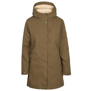 Trespass Risha - Kobieta Jkt Tp50 Dark Olive. Zielone kurtki Trespass, bez wzorów, z bawełny, bez kaptura. Za 417,99 zł.