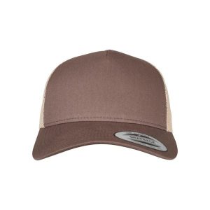 Czapka Flexfit 5-panel retro 2-tone. Brązowe czapki FLEXFIT, bez wzorów, retro. Za 86,50 zł.