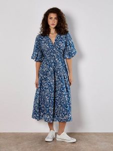 Apricot Sukienka w kolorze niebieskim rozmiar: S. Niebieskie sukienki Apricot, s, bez wzorów, z wiskozy, bez kołnierzyka, bez ramiączek, maxi. Za 108,99 zł.