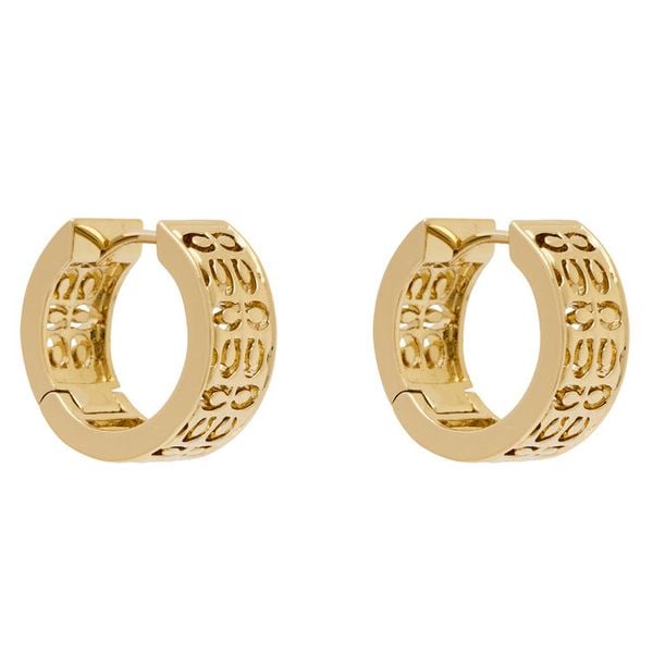 Kolczyki Coach. Żółte kolczyki Coach, złote. Za 319,99 zł.