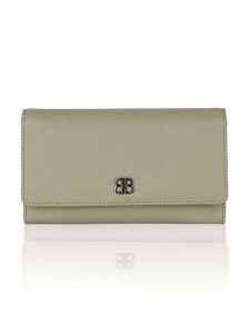 Bellicci Skórzany portfel "Calista" w kolorze zielonym - 18 x 10 x 3 cm rozmiar: onesize. Zielone portfele Bellicci, bez wzorów, z materiału. Za 86,99 zł.