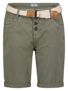 Stitch & Soul Bermudy w kolorze khaki rozmiar: M. Brązowe szorty Stitch & Soul, bez wzorów, z tkaniny, klasyczne. Za 114,17 zł.