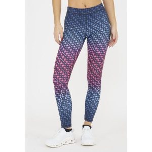 Legginsy do treningu damskie NETMESH. Czerwone legginsy ELPLAYER, bez wzorów, z dżerseju. W wyprzedaży za 84,50 zł.