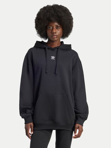 Adidas Bluza Essentials IY9615 Czarny Oversize. Czarne bluzy ADIDAS, xl, bez wzorów, z bawełny, bez kaptura. Za 154,99 zł.