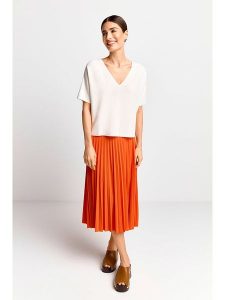 Rich & Royal Sweter w kolorze kremowym rozmiar: XL. Brązowe swetry oversize Rich & Royal, xl, bez wzorów, ze splotem, bez ramiączek. Za 206,42 zł.