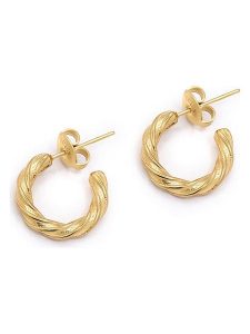 MOODE Kolczyki-półkreole "Marguerite" rozmiar: onesize. Żółte kolczyki MOODE, ze stali. Za 39,99 zł.