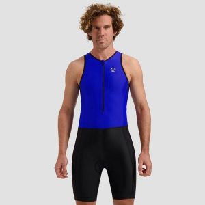 Kombinezon na triatlon Rogelli FLORIDA. Czarne kombinezony Rogelli, m, bez wzorów, sportowe, bez kołnierzyka, bez ramiączek. Za 210,00 zł.