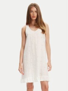 United Colors Of Benetton Koszula nocna 4SHX3C008 Écru Regular Fit. Koszule nocne United Colors of Benetton, bez wzorów, z bawełny, bez ramiączek. Za 129,99 zł.
