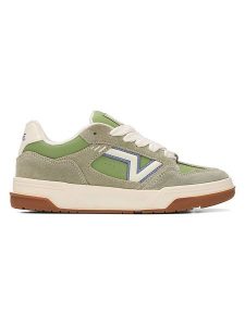 Vans Skórzane sneakersy "Upland" w kolorze zielonym rozmiar: 38. Zielone trampki Vans, bez wzorów, bez zapięcia. Za 201,08 zł.