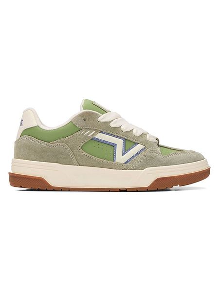 Vans Skórzane sneakersy "Upland" w kolorze zielonym rozmiar: 37. Zielone trampki Vans, bez wzorów, bez zapięcia. Za 175,26 zł.