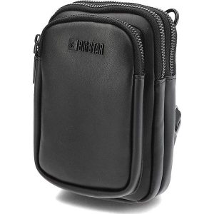 Czarna Torba Big Star Mała Listonoszka. Czarne listonoszki Big Star Accessories, bez wzorów, ze skóry ekologicznej, małe, z tłoczeniem, bez dodatków. Za 149,00 zł.