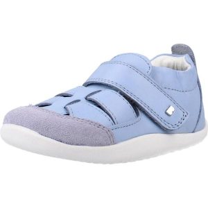 Sandały BOBUX BQ10667JE7LE SANDALIA MARIS Niebieski. Niebieskie sandały BOBUX, bez wzorów, ze skóry, bez obcasa, bez zapięcia. Za 242,99 zł.