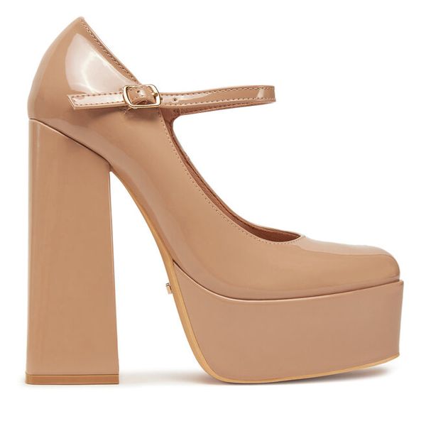 Czółenka DeeZee. Brązowe czółenka DeeZee, bez wzorów, bez obcasa, bez zapięcia. Za 159,99 zł.