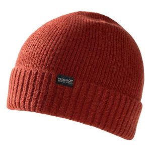 Czapka Damska Prążkowana Basic. Zielone czapki Regatta, bez wzorów, z materiału. Za 61,99 zł.