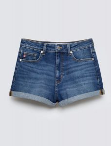 Szorty damskie jeansowe niebieskie Ayako 403. Niebieskie szorty Big Star, bez wzorów, z denimu, z podwyższonym stanem. Za 139,99 zł.