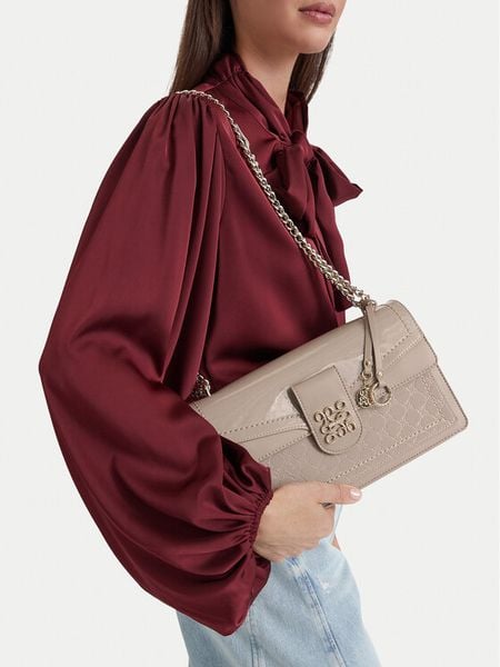 Nine West Torebka EO-SLEEK FORM-TK25740A Beżowy. Brązowe listonoszki Nine West, bez wzorów, ze skóry, bez dodatków. Za 329,99 zł.