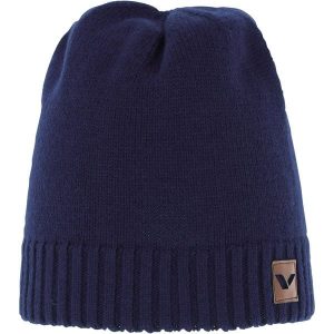 Czapka trekkingowa dla dorosłych Viking Berit z wełną Merino. Niebieskie czapki Viking, bez wzorów, z wełny, sportowe. Za 93,00 zł.