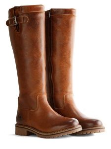 TRAVELIN' Skórzane kozaki "Daneborg" w kolorze jasnobrązowym rozmiar: 39. Brązowe kozaki Travelin', na zimę, bez wzorów, z wełny, bez obcasa, bez zapięcia. Za 612,06 zł.