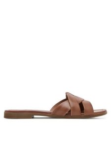 Lasocki Klapki CEO-WI23-RUPIA-02 Brązowy. Brązowe klapki Lasocki, bez wzorów, ze skóry, bez obcasa. Za 139,99 zł.