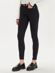 Tommy Hilfiger Jeansy Como WW0WW42841 Czarny Skinny Fit. Czarne jeansy TOMMY HILFIGER, bez wzorów, z jeansu. Za 349,99 zł.