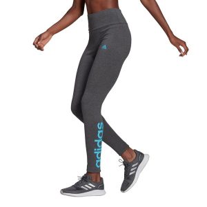Legginsy damskie adidas Loungewear Essentials. Niebieskie legginsy ADIDAS, bez wzorów. Za 80,00 zł.