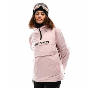 Kurtka snowboardowa damska W6-W Flims. Czerwone kurtki SIROKO, bez wzorów, bez kaptura. W wyprzedaży za 467,00 zł.