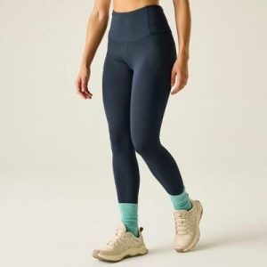 Damskie legginsy turystyczne Power. Niebieskie legginsy Dare 2b, bez wzorów. Za 255,00 zł.