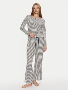 Tommy Hilfiger Piżama UW0UW05556 Granatowy Regular Fit. Niebieskie piżamy TOMMY HILFIGER, bez wzorów, z syntetyku, bez ramiączek. Za 239,99 zł.