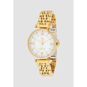 U.S. Polo Assn. Zegarek kwarcowy w kolorze złoto-białym rozmiar: onesize. Białe, analogowe zegarki U.S. Polo Assn. Za 195,99 zł.
