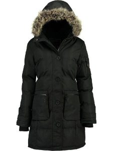 Canadian Peak Parka "Axelus" w kolorze czarnym rozmiar: XXL. Czarne płaszcze Canadian Peak, xxl, bez wzorów, bez kaptura. Za 206,91 zł.