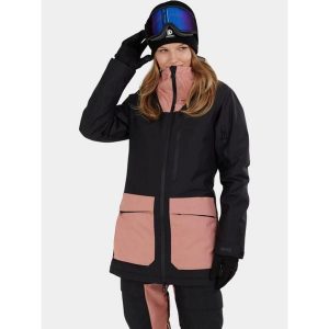 Kurtka Narciarska Damska Fundango Poplar ECO. Czarne kurtki FUNDANGO, na zimę, bez wzorów, bez kaptura. W wyprzedaży za 499,00 zł.
