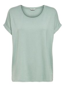 ONLY Koszulka "Moster" w kolorze jasnozielonym rozmiar: M. Zielone bluzki ONLY, m, bez wzorów, bez kołnierzyka, bez ramiączek. Za 65,95 zł.
