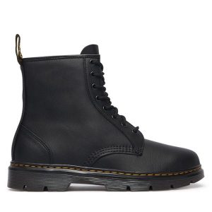Trapery Dr. Martens. Czarne buty zimowe Dr. Martens, bez obcasa, bez zapięcia. Za 799,99 zł.