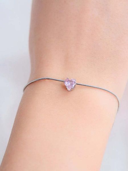 Heliophilia Bransoletka z elementem ozdobnym rozmiar: onesize. Szare bransoletki Heliophilia, z cyrkonią, metalowe. Za 21,99 zł.