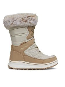 Alpine Pro Śniegowce Hoverla LBTB464 Écru. Buty zimowe Alpine Pro, z materiału, bez obcasa, bez zapięcia. Za 469,99 zł.
