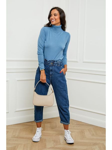 Soft Cashmere Golf w kolorze błękitnym rozmiar: 34/36. Niebieskie golfy Soft Cashmere, bez wzorów, z kaszmiru. Za 91,99 zł.