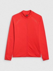 4F Bluza w kolorze czerwonym rozmiar: L. Czerwone bluzy 4f, l, bez wzorów, z materiału, bez kaptura. Za 144,92 zł.
