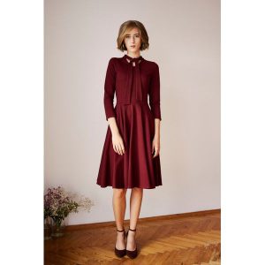 Sukienka Sotera bordowa XXS bordo. Sukienki marki Marie Zélie. W wyprzedaży za 188,50 zł.