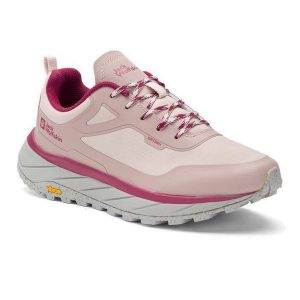 Buty trekkingowe damskie Jack Wolfskin Terrashelter Low. Czerwone buty trekkingowe Jack Wolfskin, bez zapięcia. Za 299,99 zł.