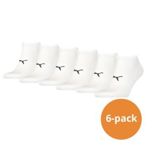 Skarpety Puma Sport Sneaker Light, 6 pary białych. Białe skarpetki Puma, bez wzorów, z elastanu. Za 162,99 zł.