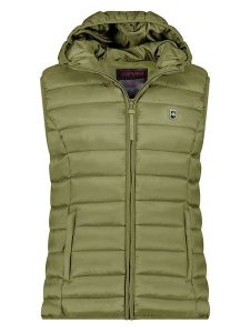 ANAPURNA Kamizelka pikowana "Vakitalana" w kolorze khaki rozmiar: M. Brązowe kamizelki ANAPURNA, m, bez wzorów, bez kołnierzyka, bez ramiączek, bez kaptura. Za 126,99 zł.