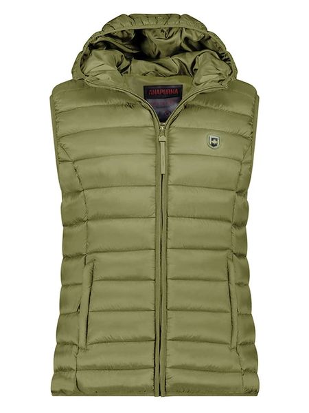 ANAPURNA Kamizelka pikowana "Vakitalana" w kolorze khaki rozmiar: L. Brązowe kamizelki ANAPURNA, l, bez wzorów, bez kołnierzyka, bez ramiączek, bez kaptura. Za 113,99 zł.