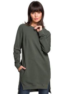 Be Wear Bluza w kolorze oliwkowym rozmiar: S. Brązowe bluzy Be Wear, s, bez wzorów, bez kaptura. Za 150,02 zł.