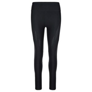 Damskie legginsy do biegania KILPI GEARS-W. Czarne legginsy Kilpi, bez wzorów, z nylonu. Za 215,49 zł.