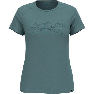 Koszulka z krótkim rękawem damska ODLO Ascent PW 130 Run. Bike. Hike. Niebieskie bluzki ODLO, s, bez wzorów, sportowe, bez kołnierzyka, bez ramiączek. Za 379,99 zł.