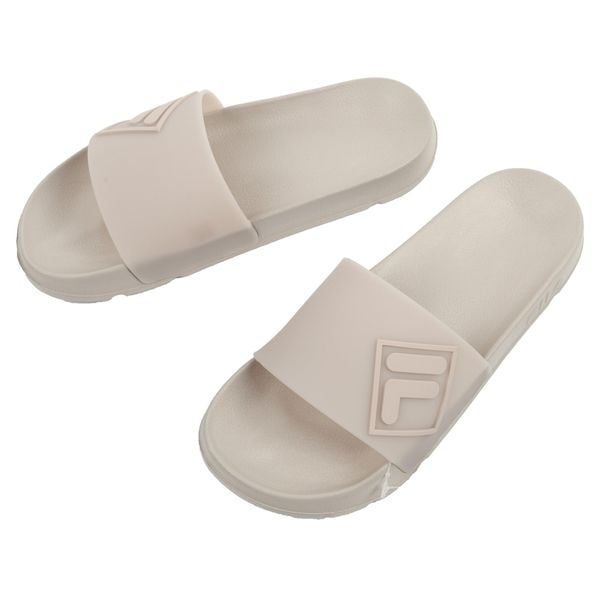 Klapki damskie Fila Morro amortyzujące beżowe r.40 wygodne. Brązowe klapki Fila, bez wzorów, z gumy, bez obcasa. Za 99,00 zł.