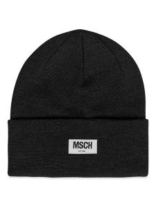 MOSS COPENHAGEN Czapka beanie w kolorze czarnym rozmiar: onesize. Czarne czapki Moss Copenhagen, bez wzorów, z materiału. Za 87,81 zł.