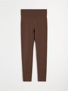 Legginsy sportowe Active - brązowy. Brązowe legginsy Sinsay, bez wzorów. Za 39,99 zł.