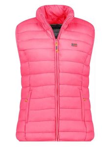 Geographical Norway Kamizelka pikowana "Vatikolor" w kolorze różowym rozmiar: XXL. Różowe kamizelki Geographical Norway, xxl, bez wzorów, bez kołnierzyka, bez ramiączek, bez kaptura. Za 114,17 zł.